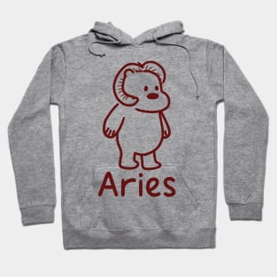 Aries Bear Cute 2 Hoodie